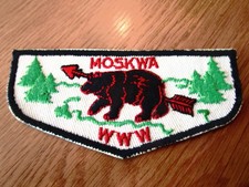 OA Moswa Lodge 301, F-2a, 1950s Bear Flap,311,335,614, Grand Columbia Council,WA