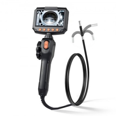 Articulating Borescope Camera with Light, Two-Way Articulated Endoscope, 0.24'' S