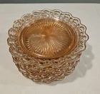 Vtg. set of 10 Anchor Hocking Old Colony Laced Edge Dinner Plates 10" dia.