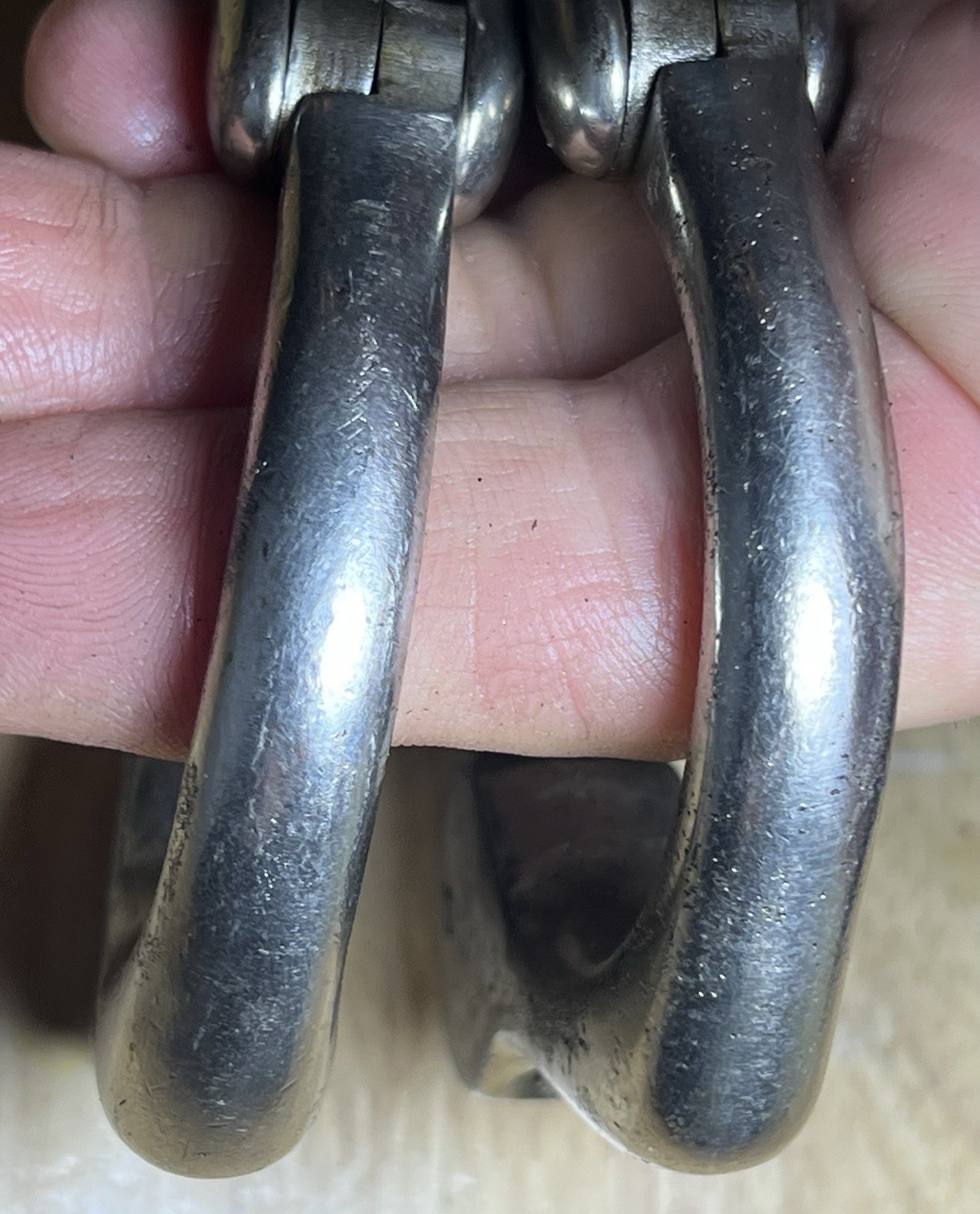 Antique Tower Beans Pattern Handcuffs with Key