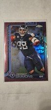 2025 Topps Chrome Jeffery Simmons Football Leather Refractor #289