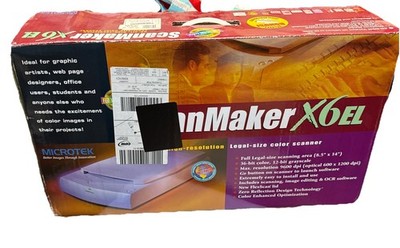 Microtek ScanMaker X6EL Scanner With Slide Scanner New Opened Box