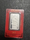 2012 1oz 999 Fine Silver Bar - PAMP Suisse Year of the Dragon (Sealed In Assay)