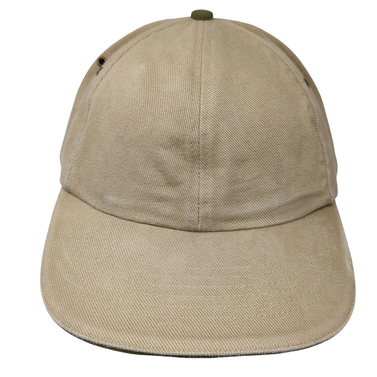 Signatures Slideback Hat Beige One Size Adjustable Blank Vent Holes