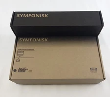 Ikea SYMFONISK Shelf w Wireless Charger Black 12x 9x 5" Qi-certified New