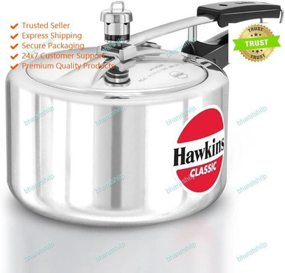 #ad #ad Hawkins Classic 3Liters Wide Aluminium Inner Lid Pressure Cooker Silver $27.96