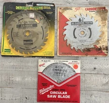 Circular Saw Blades. Lot Of 3. Hanson Blade Is Open Box.