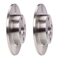 2 Bremsscheiben Ø 240 Mm Voll Bosch Iam-Expertise Passend FüR U.A. Opel Corsa