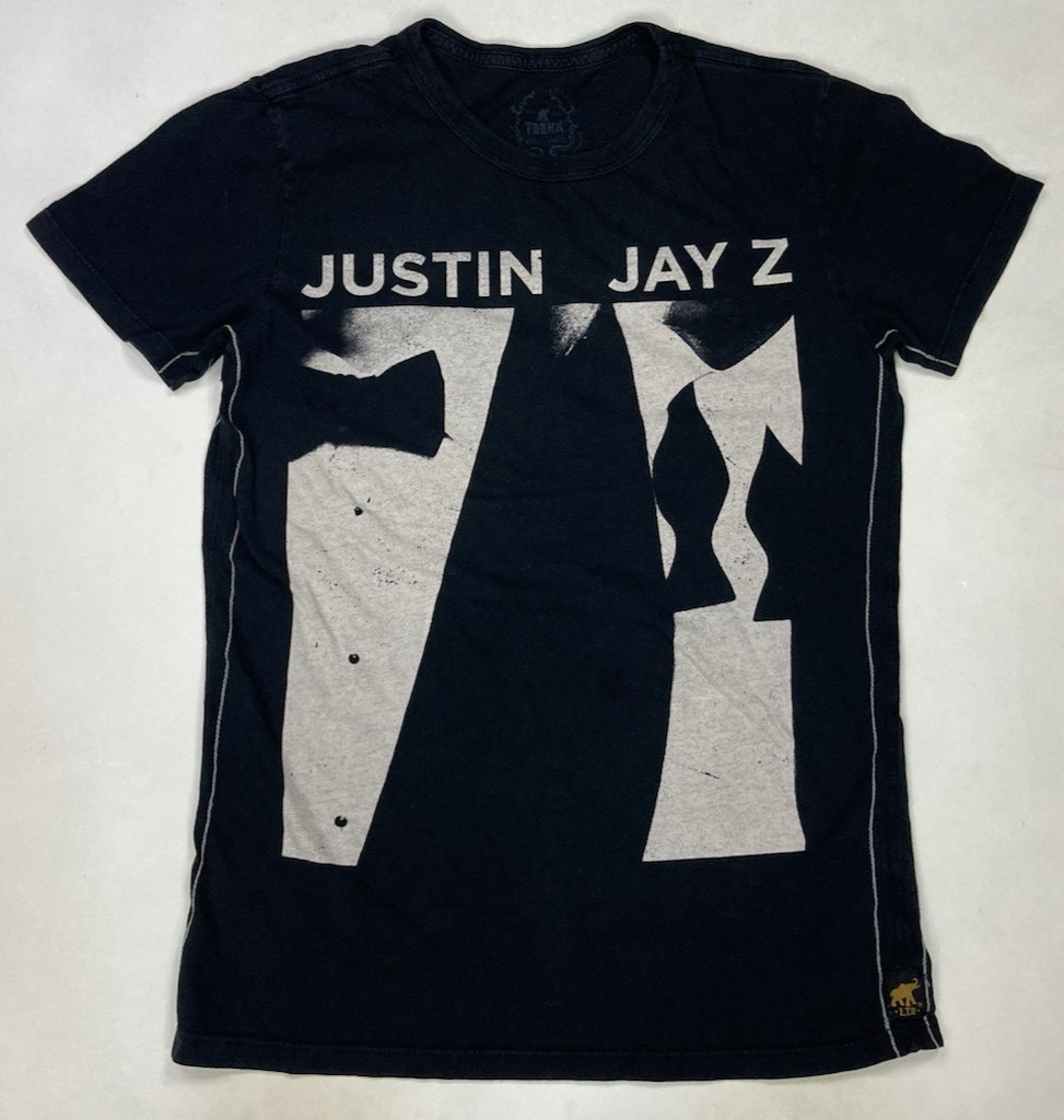 VINTAGE Trunk LTD Justin Jay-Z Stadium Tour T-shirt Women Small Music