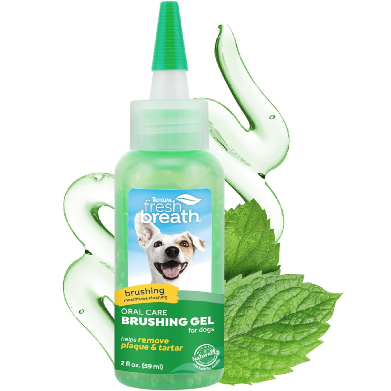 TropiClean Oral Care Brushing Gel for Dogs & Cats| Dog Tooth