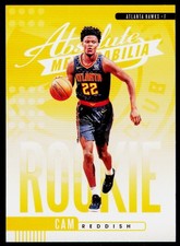 2019-20 Panini Absolute Memorabilia Cam Reddish 9 Rookies Yellow Atlanta Hawks