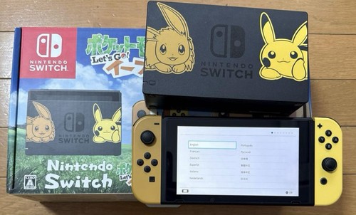 Nintendo Switch Console Let's Go Eevee Limited Edition Pokemon Japan - Picture 4 of 8
