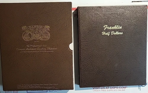 Franklin Silver Half Dollar Set 1948-1963 In Dansco Album 35 Coins