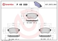 Brembo Bremsbelagsatz, Scheibenbremse P 49 059 FüR Mazda