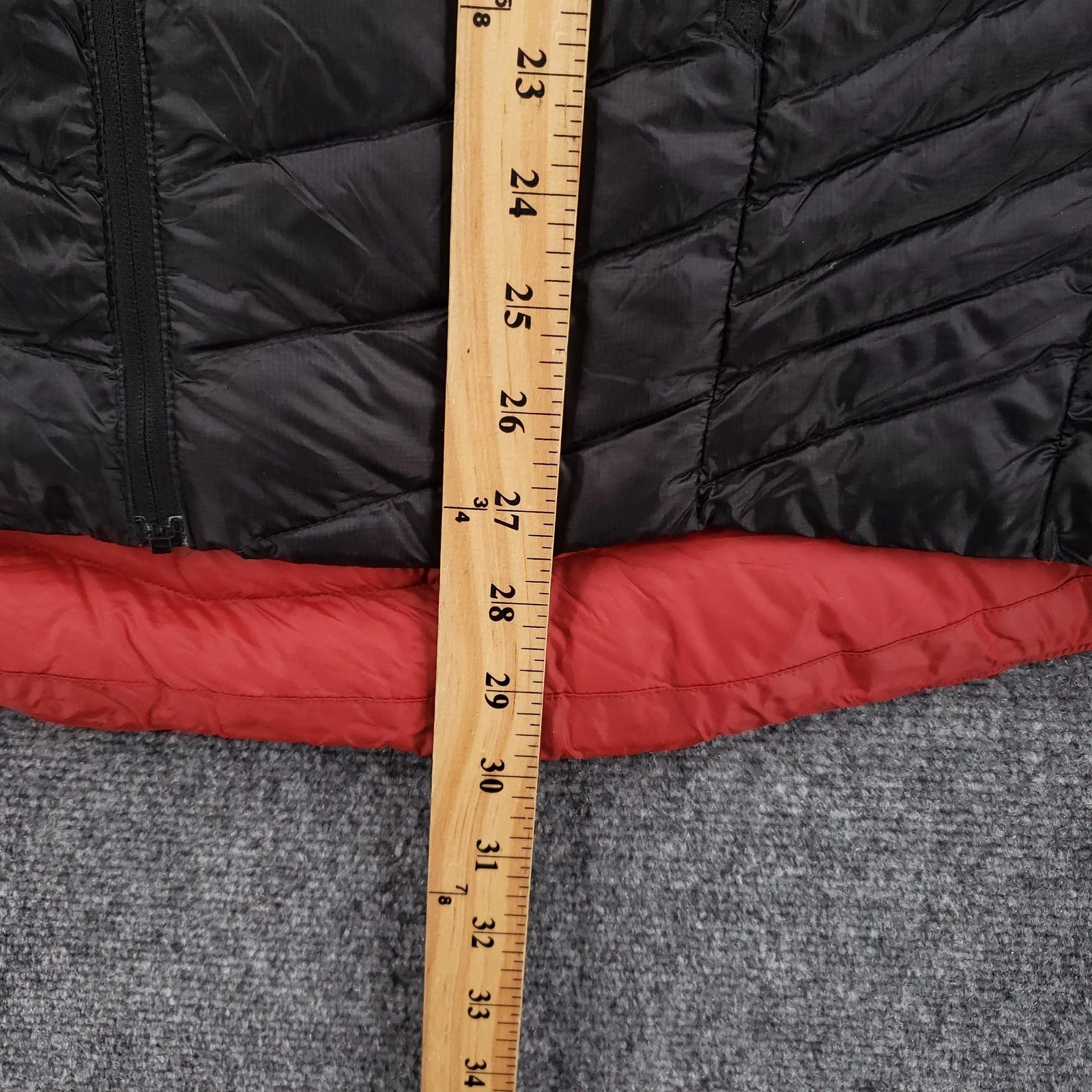 Berghaus Extrem Mens M Medium Down Puffer Hooded Jacket Full Zip Black Quilted - product detail image 6