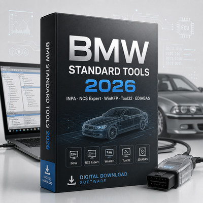 BMW OBD2 Diagnose Software 2026 passend für BMW E Modelle INPA NCS TOOL32