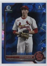 2022 Bowman Chrome Draft Sapphire Edition Pete Hansen #BDC-176 0y2q