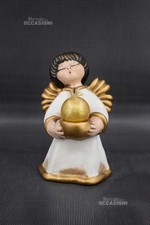 Angelo Porta Candela In Ceramica Thun 20 Cm Vestito Bianco