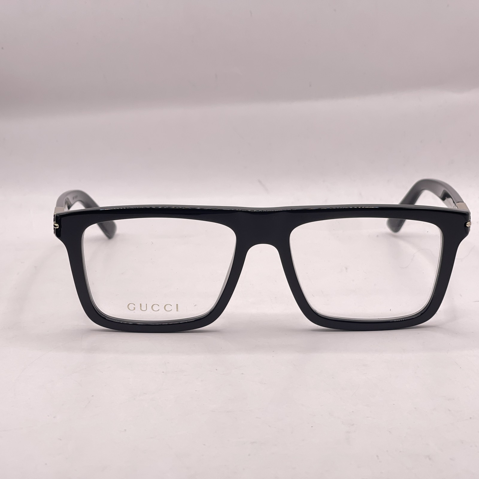 Gucci Mens Large Square Full Rim Eyeglasses GG1504O Black Pre-Owned thumbnail 2