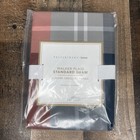 NEW Pottery Barn Teen Walker Plaid STANDARD Sham Orange
