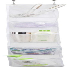 Hanging Storage Shower Caddy Organizer,Mesh Pockets for Bathroom,Closet,Pantry