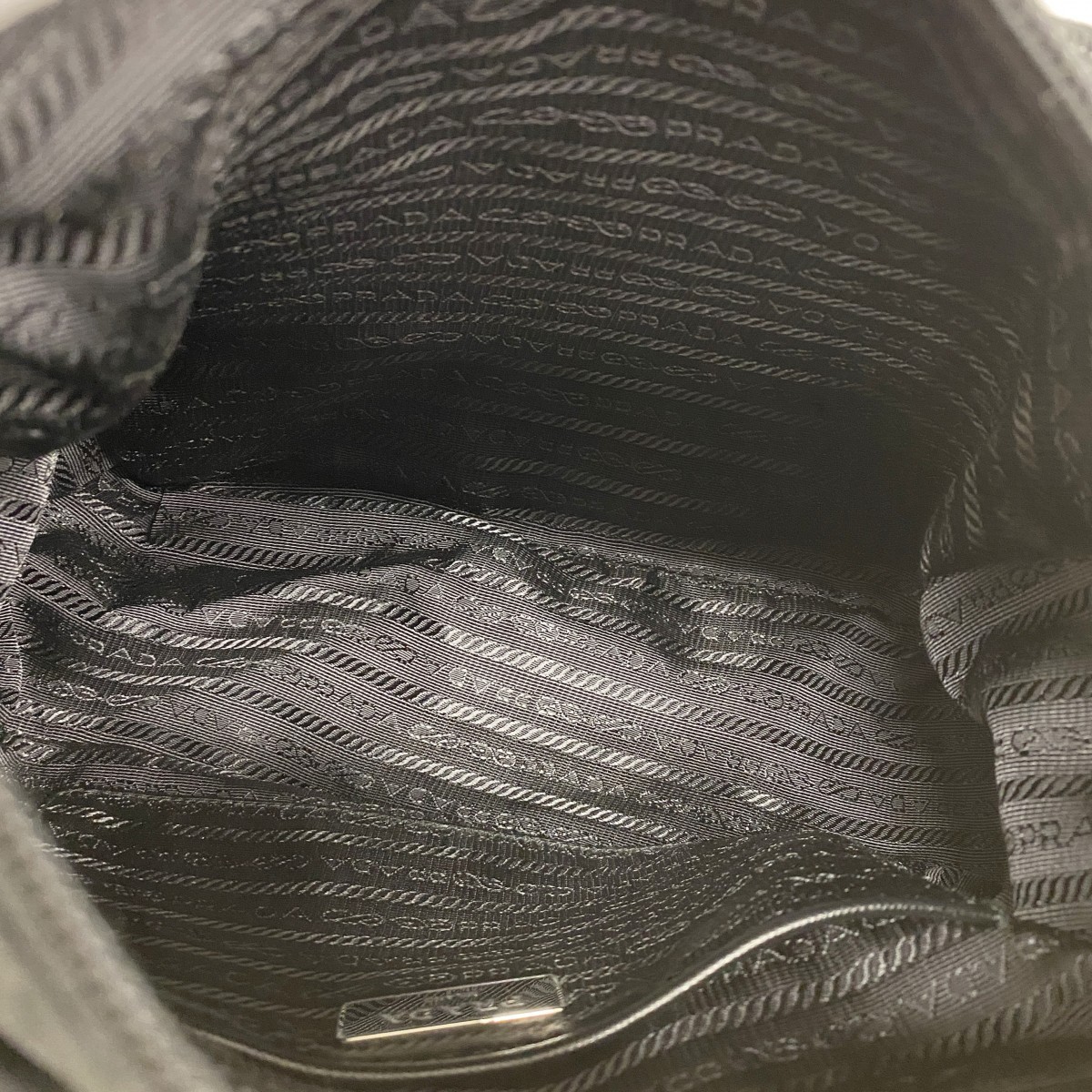 Auth [6ba1391-k] PRADA Shoulder Bag Test Nylon Black Silver metal fitting [P... thumbnail 4