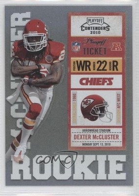 2010 Playoff Contenders Ticket 63/99 Dexter McCluster (Red Jersey) Rookie RC 0f8