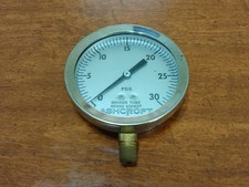 Ashcroft Pressure Gauge 0-30 Psig