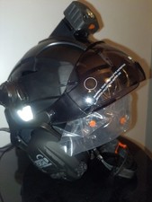 GREEN DEVIL Hard Hat Safety Helmet with Visor Bluetooth Ear Muffs and Headlamp 5