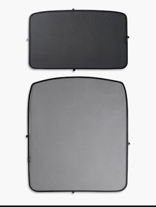 Tesla Model 3 Glass Roof Sunshades Mesh UV Protection Black with Storage Bags