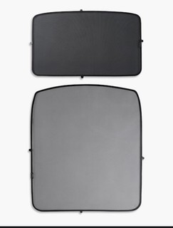 Tesla Model 3 Glass Roof Sunshades Mesh UV Protection Black with Storage Bags