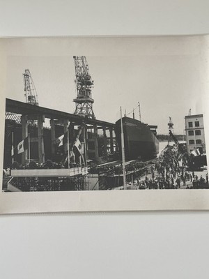 Fotos Jahre 40 Schiff Ship Barbara Monfalcone Shipyard