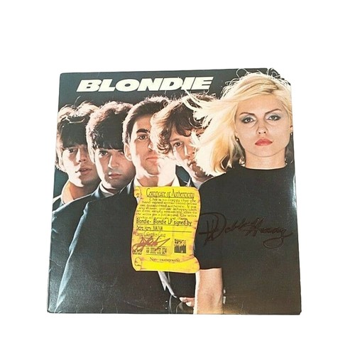 BLONDIE 1st LP Private Stock CHR-1165 Debbie Harry Self Titled Signed Autograph - Picture 6 of 12