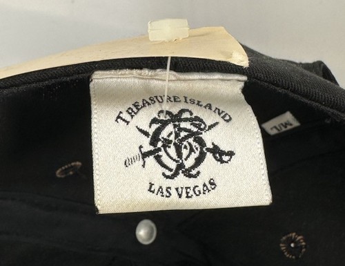 Vintage Treasure Island at The Mirage Las Vegas Black Hat Adult One Size NWT - Picture 5 of 5