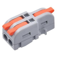 20Pcs Lever Wire Connectors, 1 in 2 Out DIY Mini Splicing Compact Splitter
