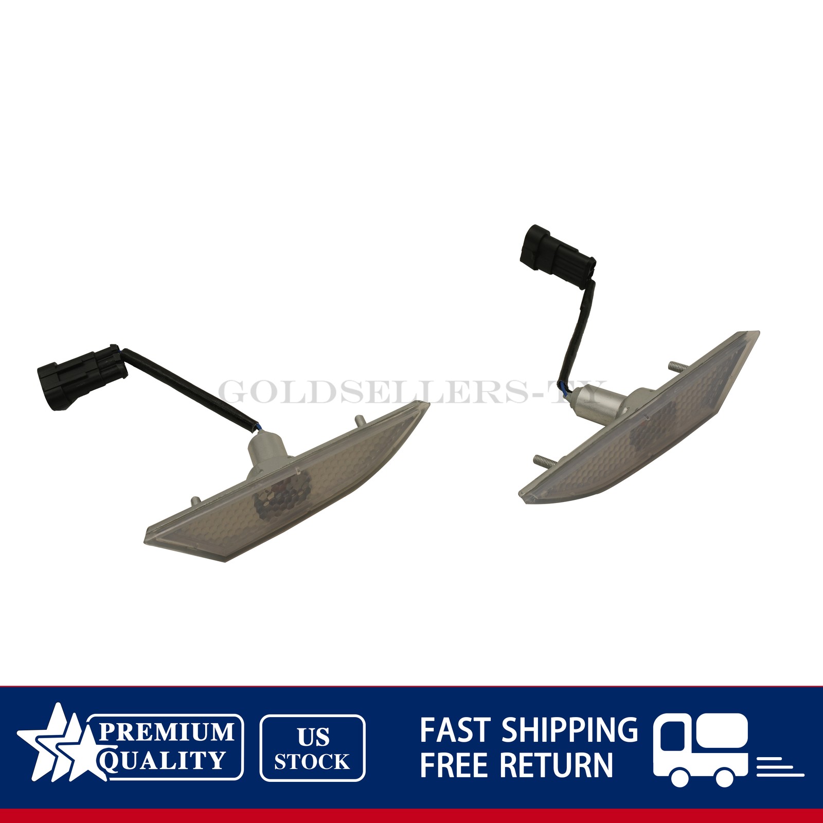 2PCS For Lamborghini Gallardo Bumper Side Marker Indicator Front 400945119D/120D