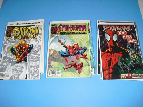 Spider-Man Death & Destiny 1-3, Mystery Manifesto 1-3 + 4 One Shot all NM! Set 2