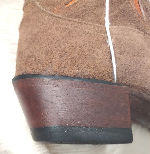 Women's Justin Cowgirl Boots 6.5B, Multicolored Leather, Layers 1970s Excel Vtg. - Picture 6 of 10