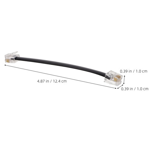 2 PCS Panel Connection Cable Foot Phone Cord 6-core Telephone Line - Zdjęcie 10 z 12