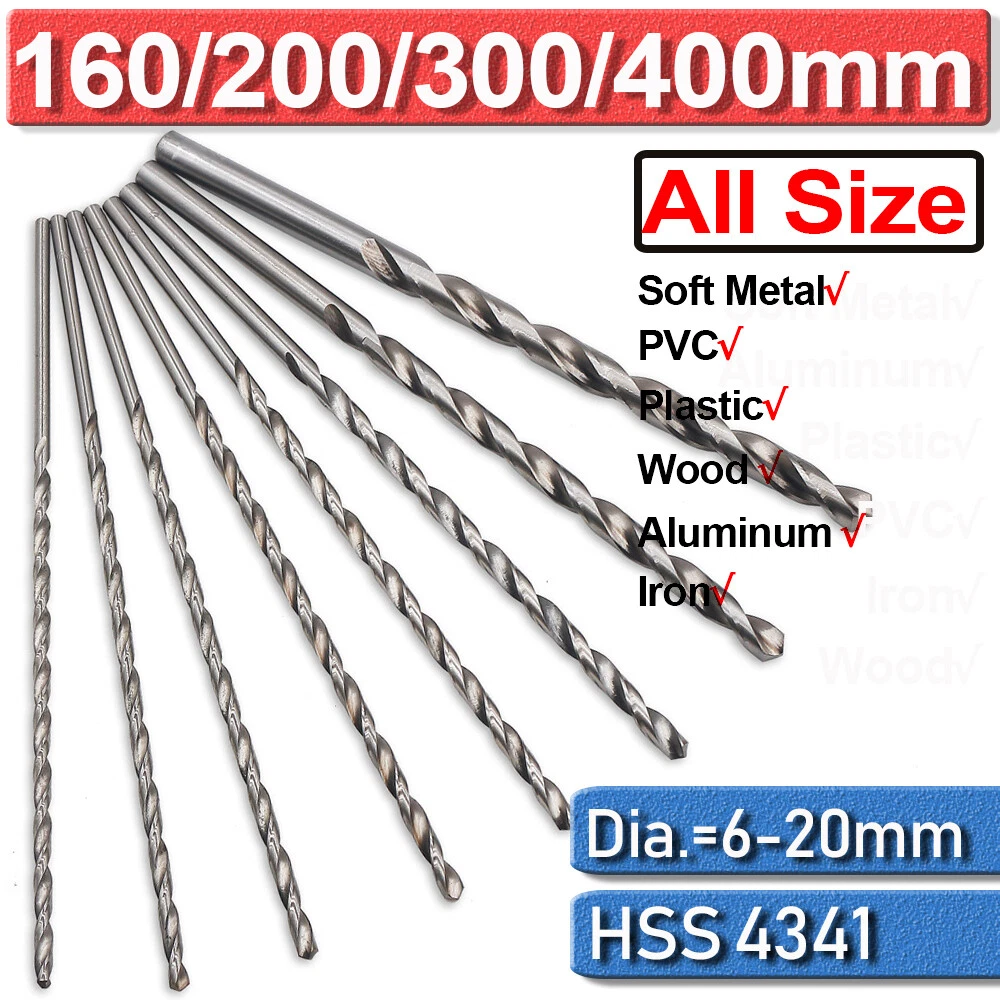 Sds long sale drill bit set