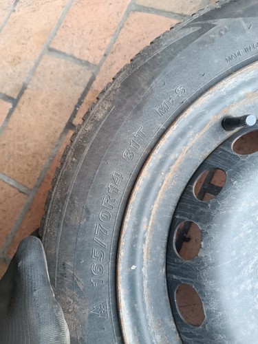 Fiat Punto 188 & Panda 169 Winterräder Stahlfelgen 165/70R14 81T DOT 5223 5-6mm - Bild 6 von 13