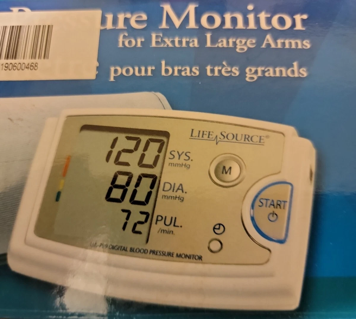 LifeSource UA-789AC Blood Pressure Monitor w/ Large Cuff