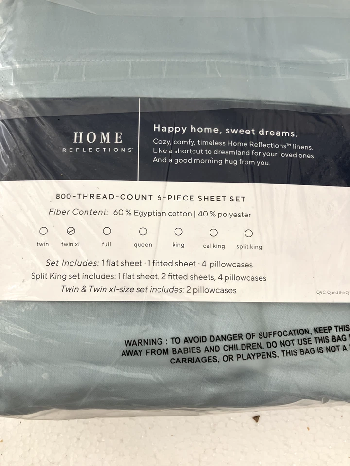 Juego de sábanas Home Reflections 800 TC - Costurera (Talla Doble XL) h244938 - Foto 3 de 3