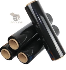 18"x1000FT Industrial Strength Pallet Wrap Stretch Film Shrink Hand Wrap (Black)