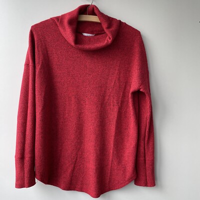 Time Tru Rollkragenpullover rot Gr. S