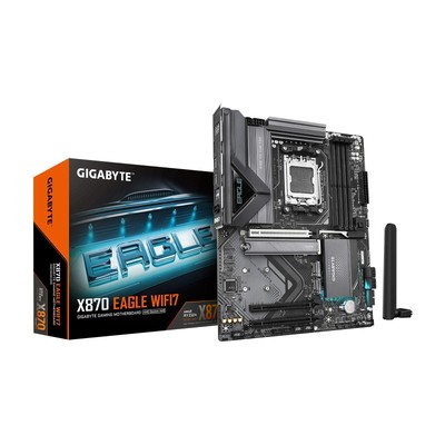 X870 Eagle WIFI7 AMD AM5 LGA 1718 Motherboard, ATX, DDR5, 4X M.2, PCIe 5.0, U...