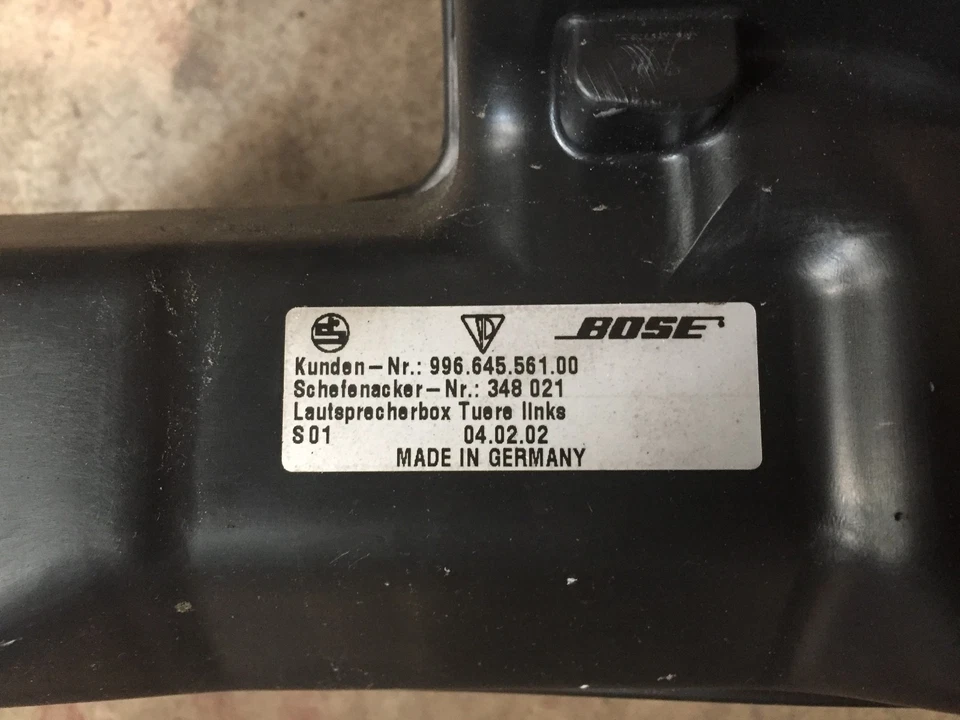 PORSCHE BOXSTER 986 - 911 996 BOSE DOOR SPEAKERS   986 BOSE SPEAKERS  NM02 DEU - Image 3 of 4