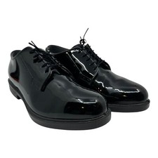 Bates Mens High Gloss Durashocks Uniform Oxford Shoe 10D M US E00111 NEW
