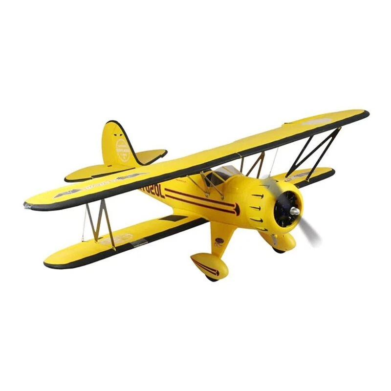 Dynam Waco YMF-5D V2 Yellow 4S RC Biplane 1300mm 51" Wingspan - Image 2 of 4