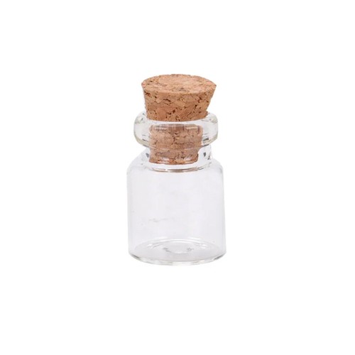 20-400X Small Mini Glass Bottles with Wooden Cork Tiny Wishing Vials Wholesale - Picture 25 of 25